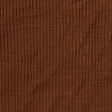 Slub Cotton Stretch Rib Knit Fabric, 220 gsm, 125 cm — Brown