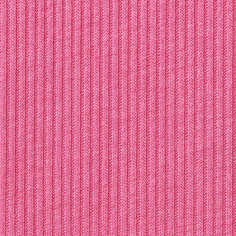 Polyester Viscose Rib Knit Fabric, 210 gsm, 140 cm — Pink