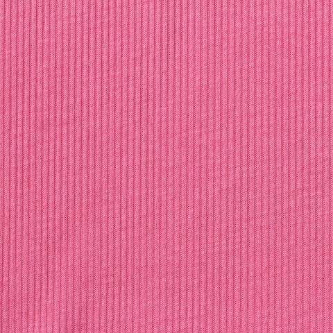 Polyester Viscose Rib Knit Fabric, 210 gsm, 140 cm — Pink
