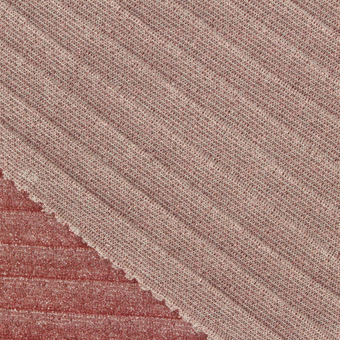 Jacquard Polyester Metallic Plissé Fabric, 110 gsm, 150 cm — Pink