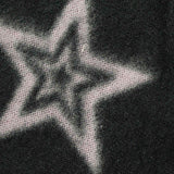 White Stars Fleece, Polyester — texture