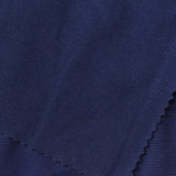 Cotton Stretch Rib Knit Fabric, 260 gsm, 160 cm — Navy