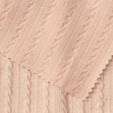 Pink Textured Jersey Knit, Poly-Cotton