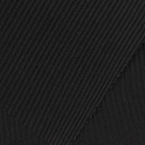 Polyester Stretch Rib Knit Fabric, 210 gsm, 140 cm — Black