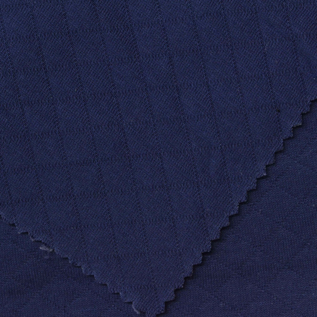 Navy Tone-on-Tone Interlock Knit, Cotton-Poly