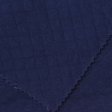 Navy Tone-on-Tone Interlock Knit, Cotton-Poly