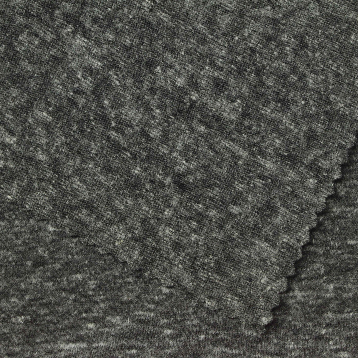Dark Grey Marl Jersey Knit, Poly-Cotton, 130 gsm, 160 cm, ref EF-258900