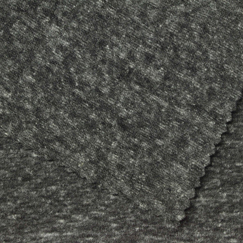 Dark Grey Marl Jersey Knit, Poly-Cotton, 130 gsm, 160 cm, ref EF-258900
