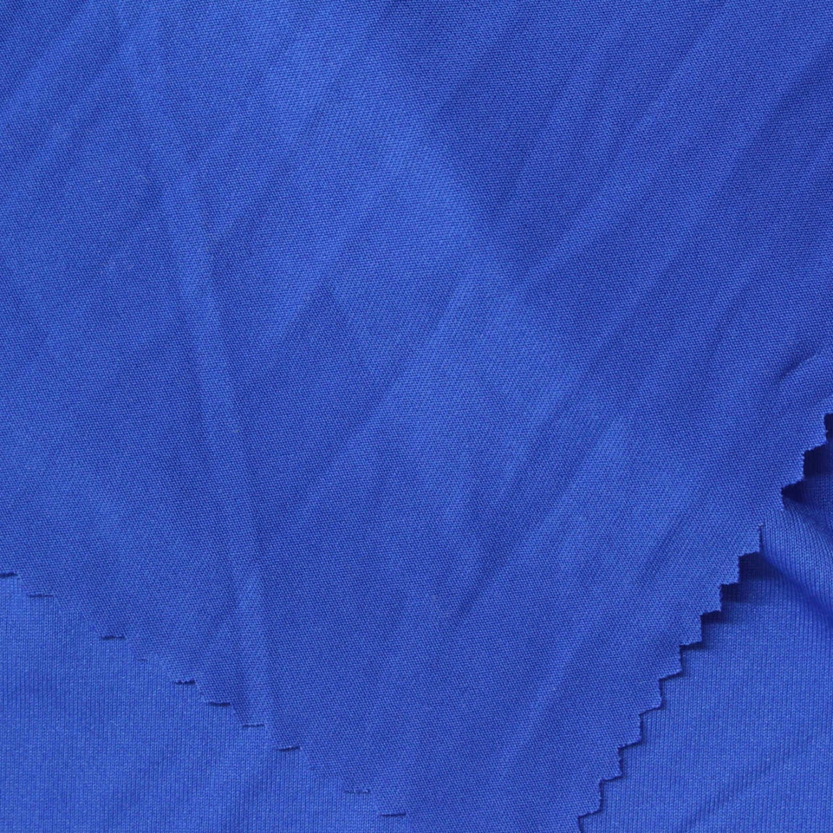 Polyester Stretch Milk Silk Knit Fabric, 150 gsm, 150 cm — Blue
