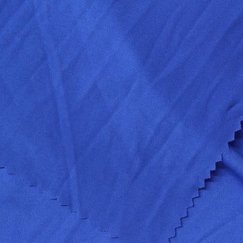 Polyester Stretch Milk Silk Knit Fabric, 150 gsm, 150 cm — Blue