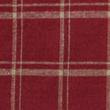 Red Plaid Interlock Knit, Cotton
