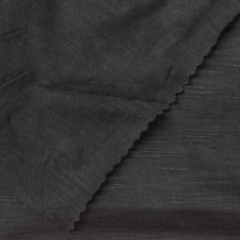 Dark Grey Marl Jersey Knit, Poly-Cotton, 150 gsm