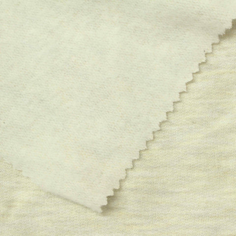 Beige Heathered-Marl French Terry, Viscose-Poly
