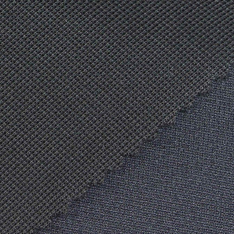 Charcoal Textured Waffle Knit, Polyester