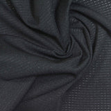 Black Lines Birdseye Knit, Polyester