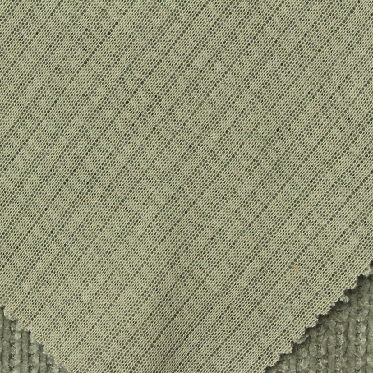 Polyester Stretch Chenille Fabric, 260 gsm, 165 cm — Green