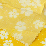 White Flowers Woven, Viscose