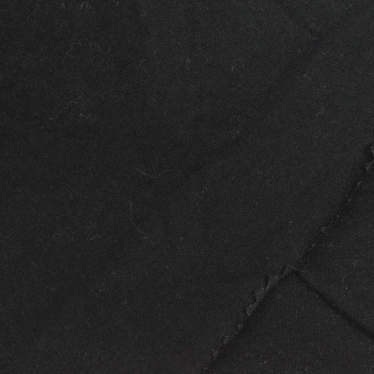 Cotton Stretch Jersey Knit Fabric, 160 gsm, 150 cm — Black