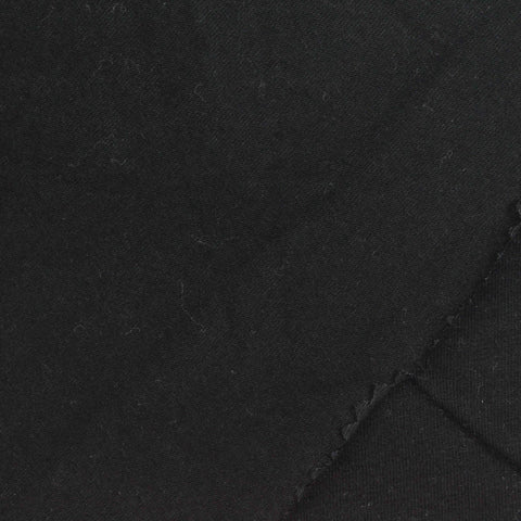 Cotton Stretch Jersey Knit Fabric, 160 gsm, 150 cm — Black