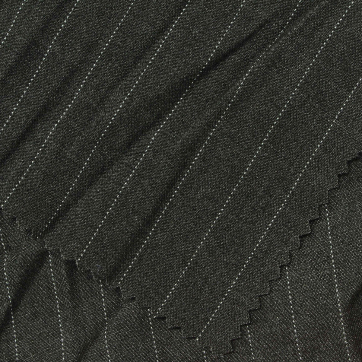 White Stripes Twill, Poly-Viscose