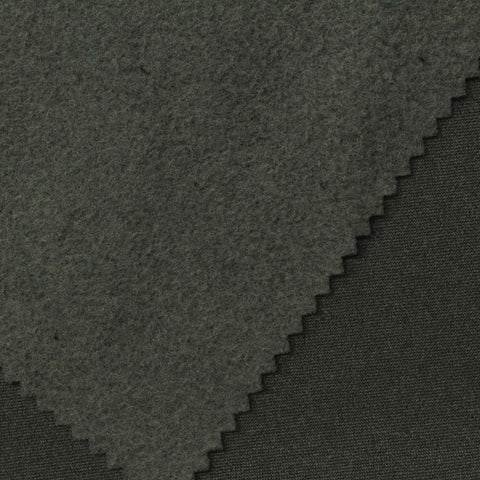 Brushed Polyester Stretch Jersey Knit Fabric, 220 gsm — Green