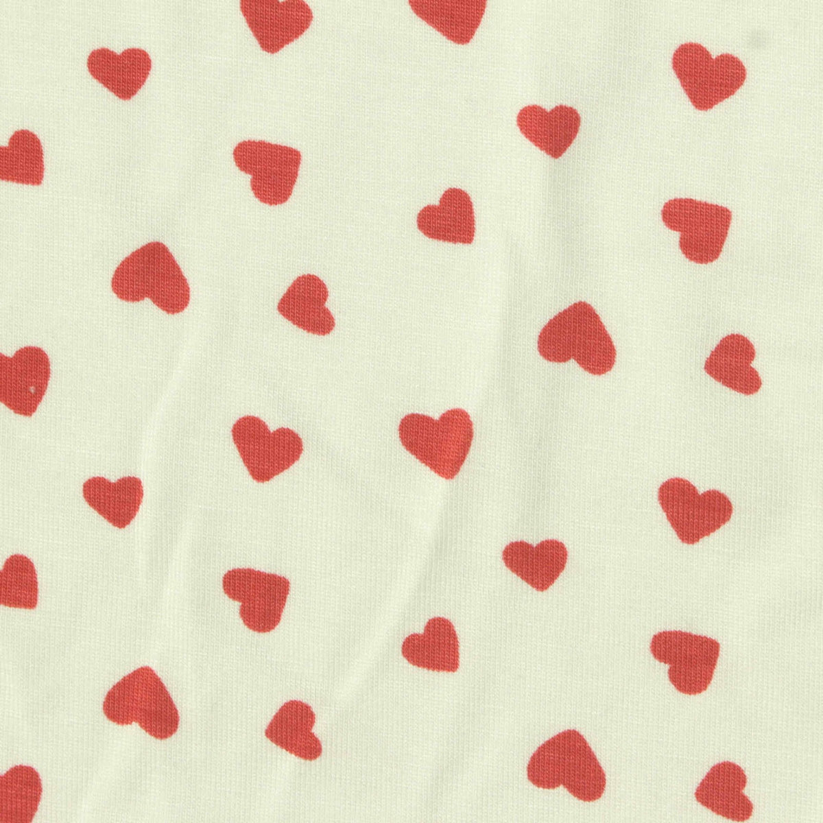 Red Hearts Jersey Knit, Viscose