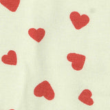 Red Hearts Jersey Knit, Viscose — texture