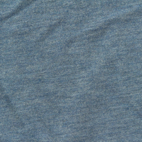 Light Blue Heathered-Marl French Terry, Viscose-Poly