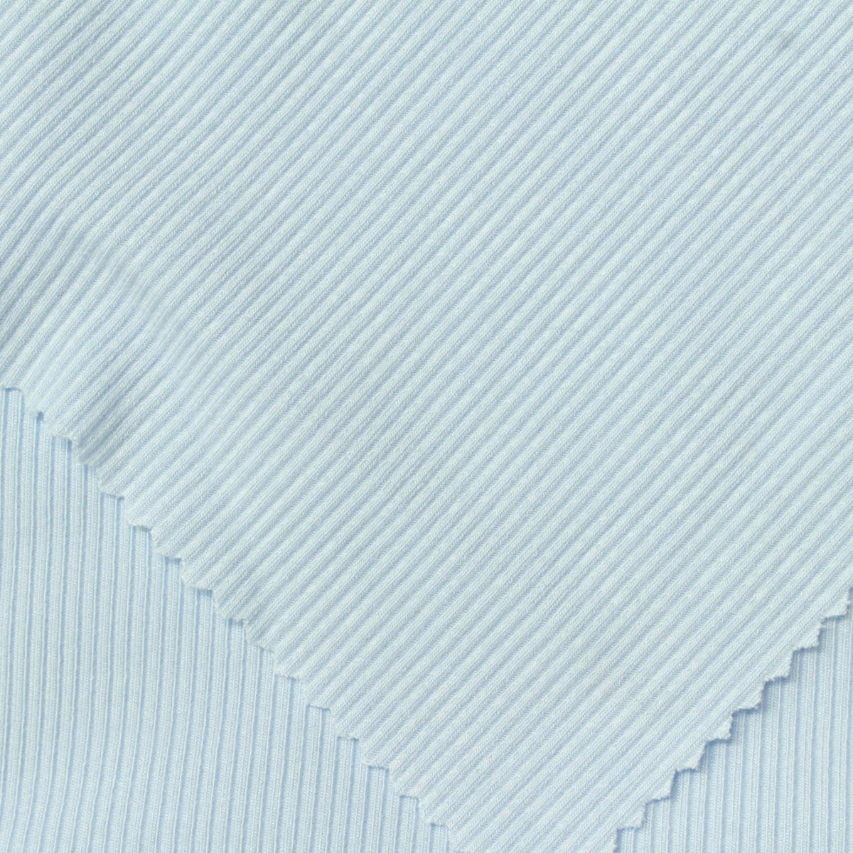 Modal Stretch Rib Knit Fabric, 360 gsm, 130 cm — Blue