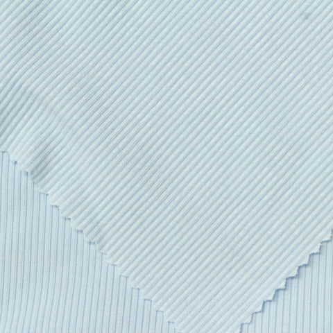 Modal Stretch Rib Knit Fabric, 360 gsm, 130 cm — Blue