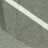 White Diagonal-Stripe Knit, Cotton-Poly