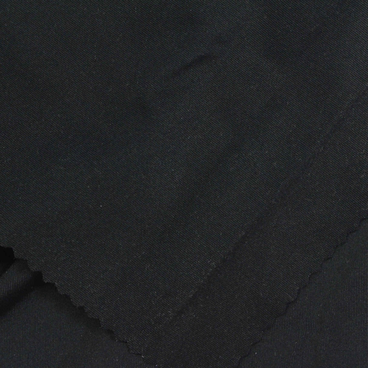 Nylon Stretch Jersey Knit Fabric, 190 gsm, 150 cm — Black