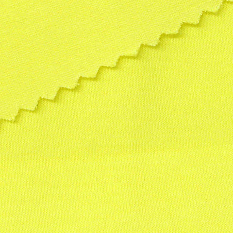 Striped Viscose Stretch Rib Knit Fabric, 270 gsm, 120 cm — Yellow