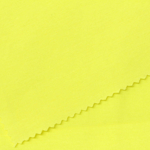Striped Viscose Stretch Rib Knit Fabric, 270 gsm, 120 cm — Yellow