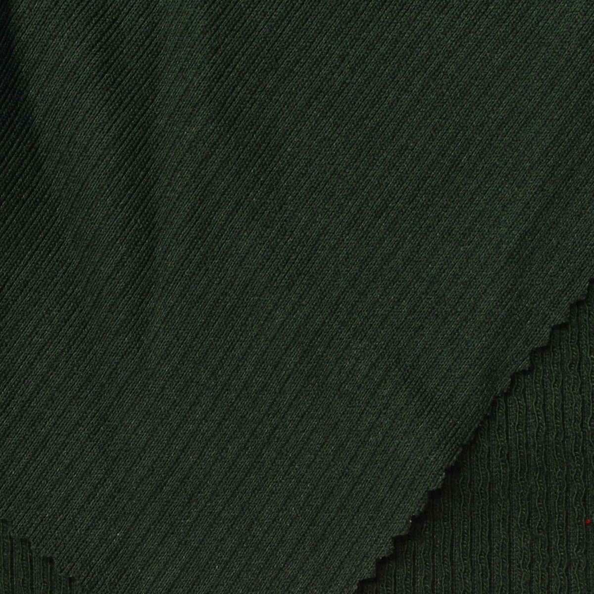 Polyester Viscose Rib Knit Fabric, 280 gsm, 150 cm — Green