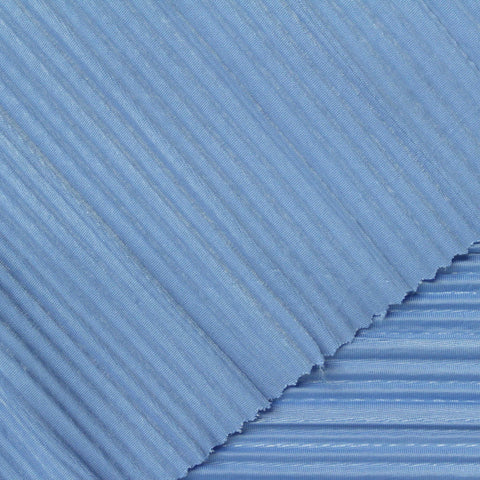 Polyester Stretch Crepe Fabric, 180 gsm, 160 cm — Blue, ref EF-259047