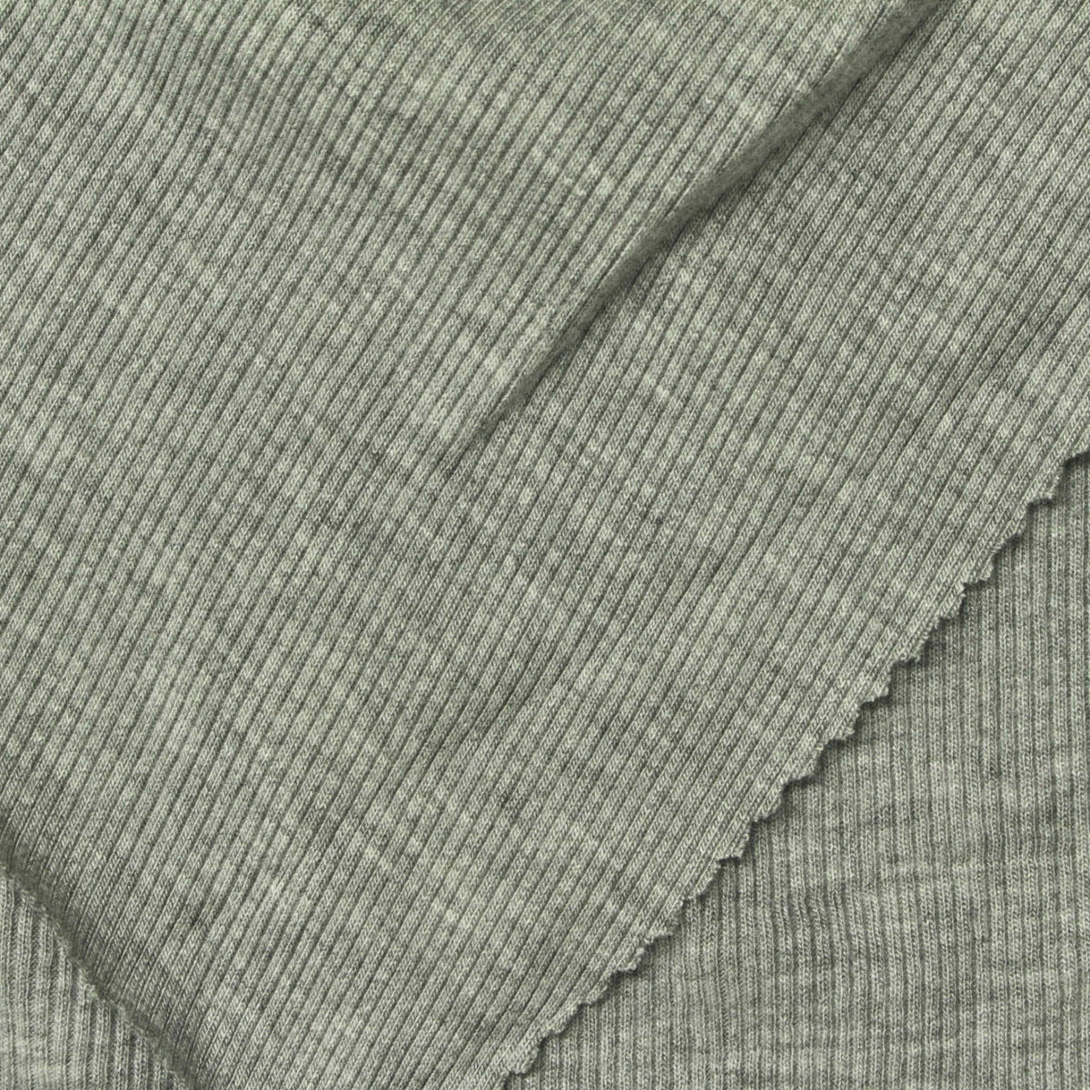 Viscose Stretch Rib Knit Fabric, 210 gsm, 120 cm — Green