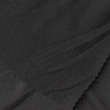 Polyester Stretch Milk Silk Knit Fabric, 200 gsm, 160 cm — Black