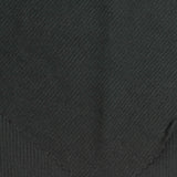 Brushed Polyester Stretch Rib Knit Fabric, 250 gsm, 160 cm — Black
