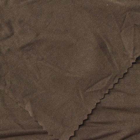 Viscose Stretch Jersey Knit Fabric, 235 gsm, 160 cm — Brown, ref EF-259076