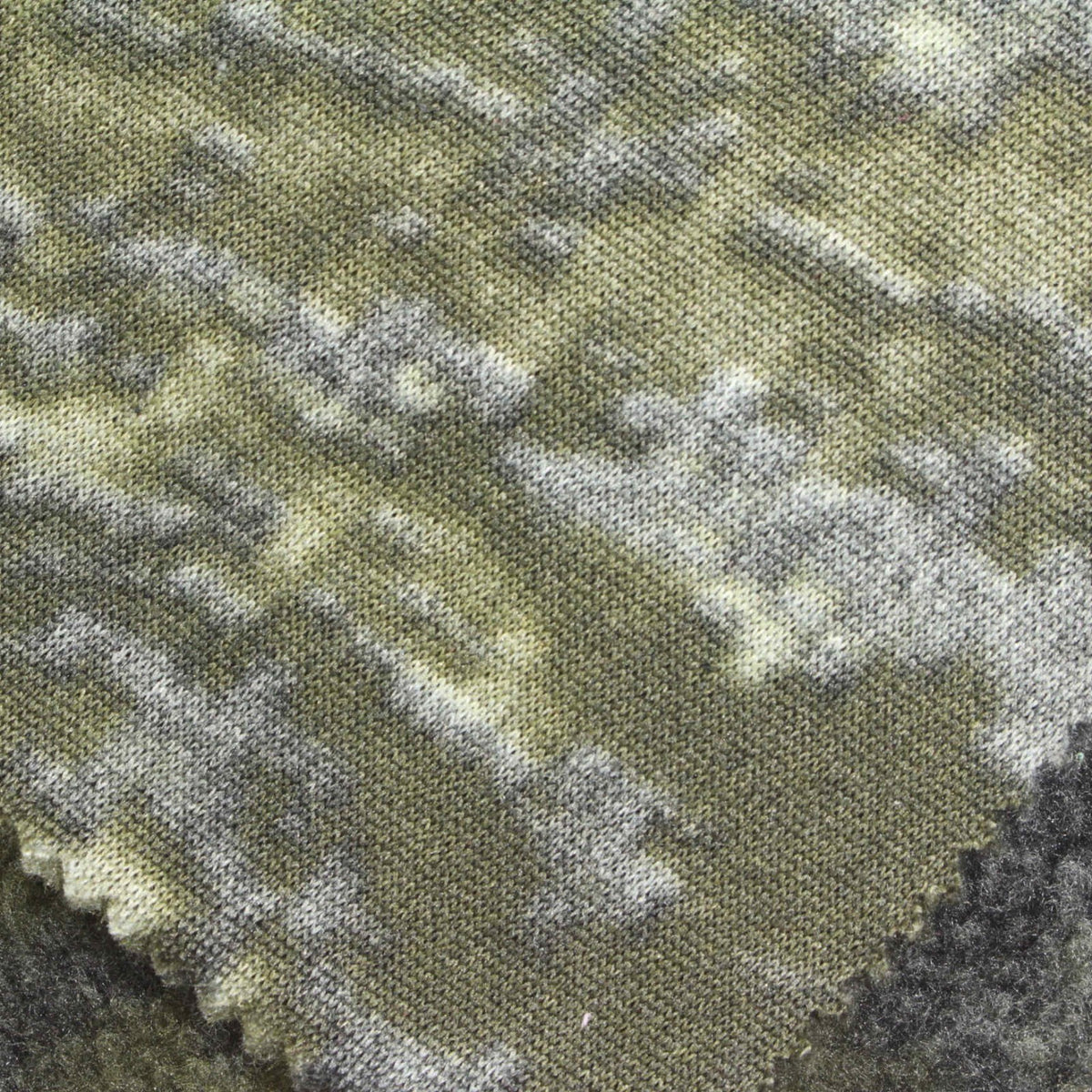 Olive Camo Sherpa Fleece, Polyester