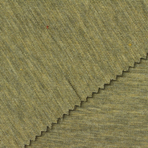 Olive Green Marl Scuba Knit, Poly-Viscose
