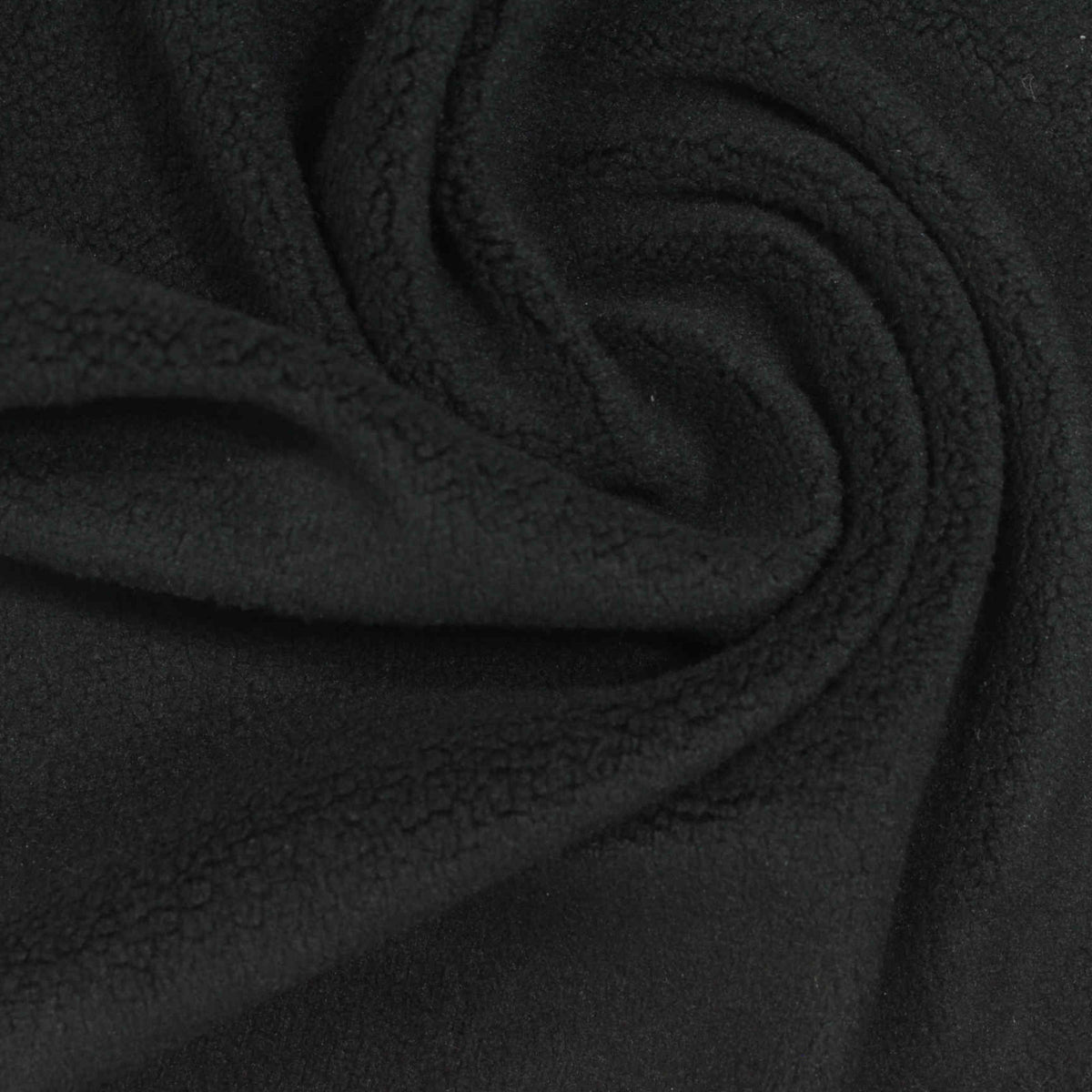 Black Brushed Minky, Polyester