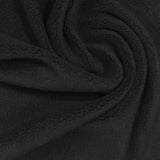 Polyester Stretch Knit Fabric, 220 gsm, 190 cm — Black