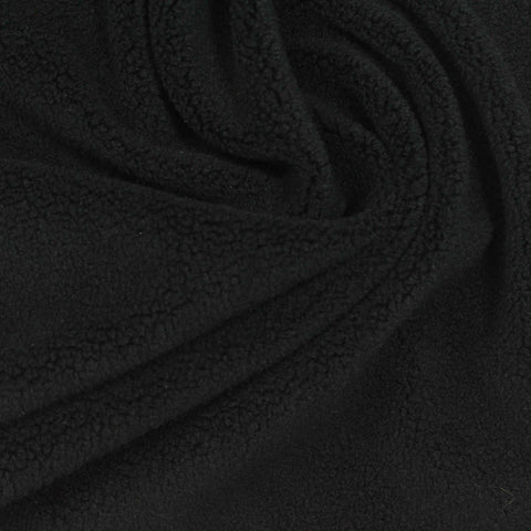Polyester Stretch Knit Fabric, 240 gsm, 190 cm — Black, ref EF-259127