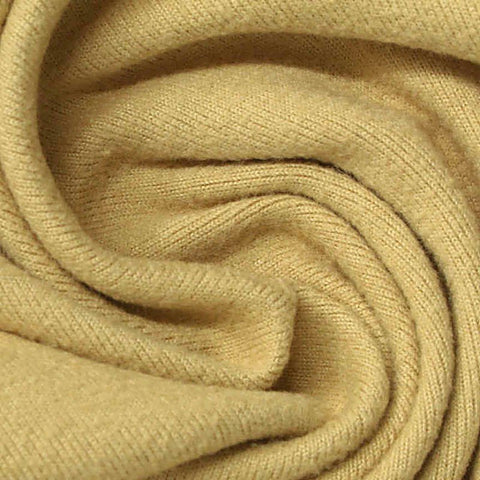 Polyester Stretch Rib Knit Fabric, 220 gsm, 185 cm — Khaki, ref EF-259131