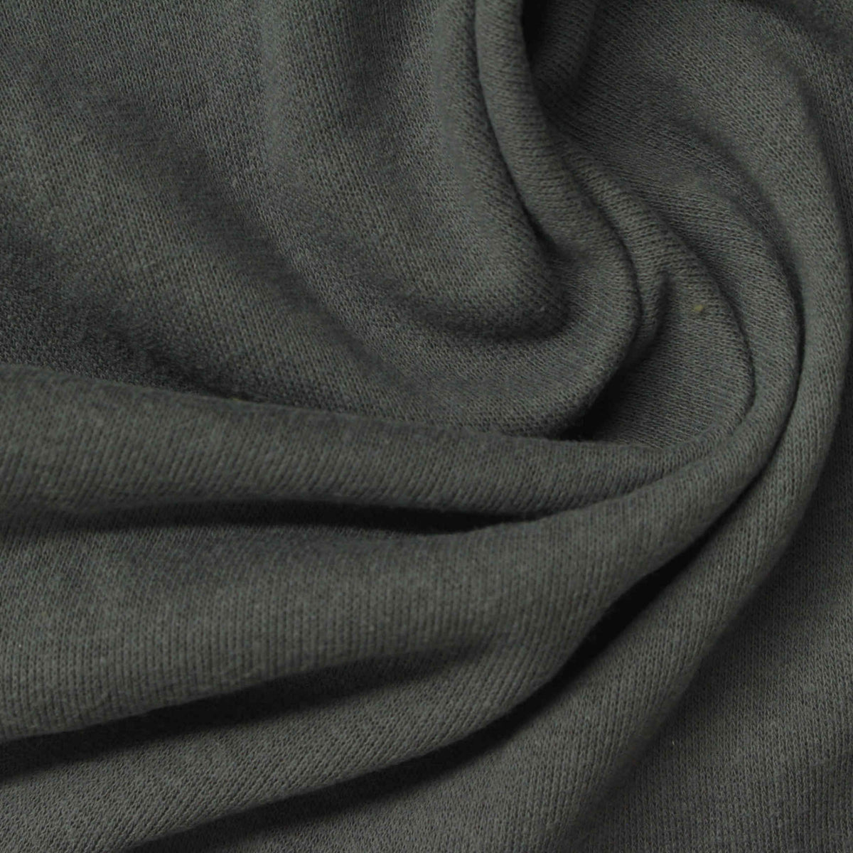 Cotton Polyester French Terry Fabric, 160 gsm, 190 cm — Green, ref EF-259137