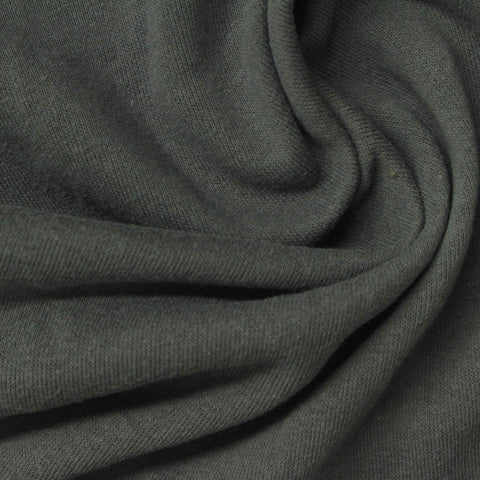 Cotton Polyester French Terry Fabric, 160 gsm, 190 cm — Green, ref EF-259137