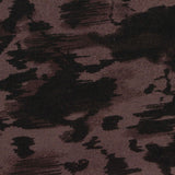 Dark Brown Animal Print French Terry, Poly-Viscose