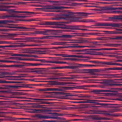 Pink Marl Jersey Knit, Polyester, 145 gsm